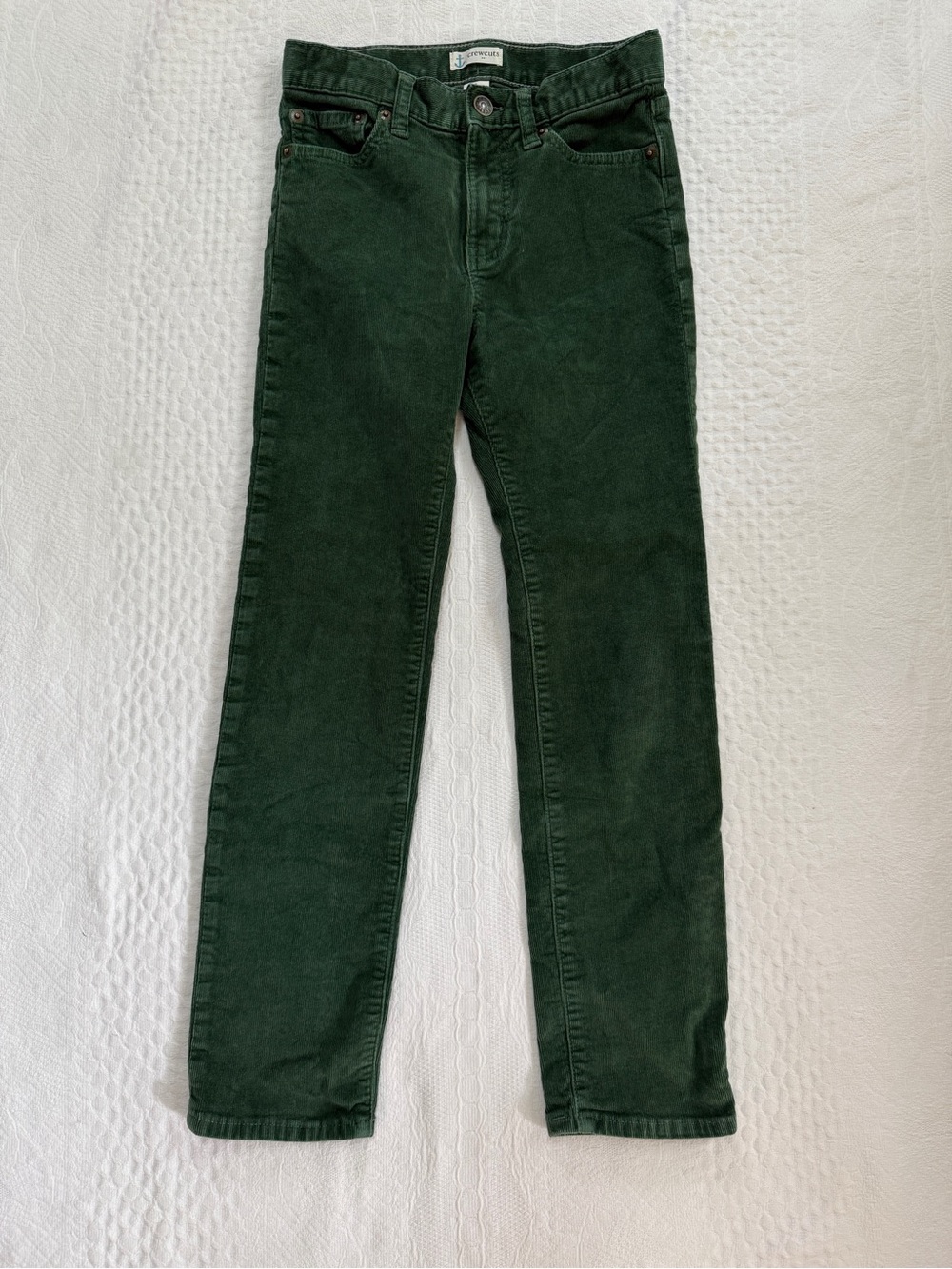 Crewcuts Green Corduroy Pants Boys Size 8 EUC